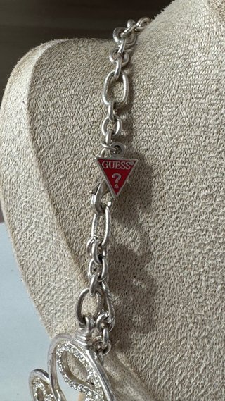 Collana Guess Cuore e Cerchio Argento