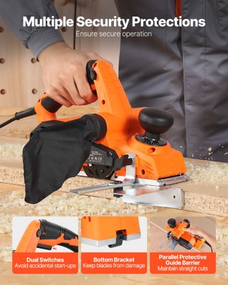 Pialla Elettrica Portatile 82mm con 900W per Legno