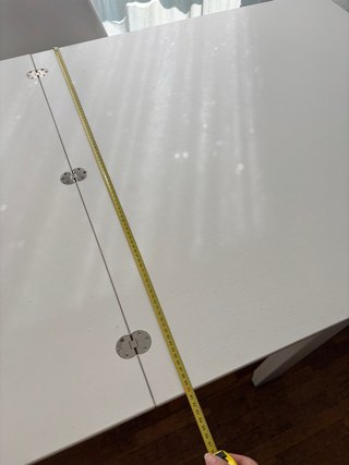 Mesa extensible blanca