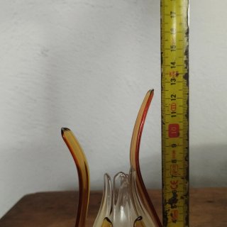 Pareja tulipas cristal naranja