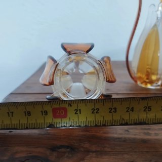 Pareja tulipas cristal naranja