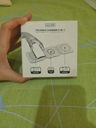 Cargador Triple Inalámbrico ALE-HOP Plegable