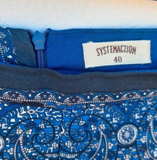 Pantalón ancho estampado mujer
