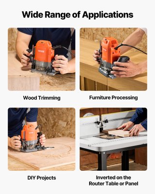 Fresatrice per Legno 1200 W con Guida Parallela