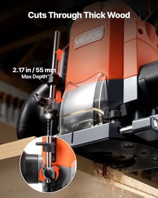 Fresatrice per Legno 1200 W con Guida Parallela
