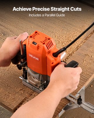 Fresatrice per Legno 1200 W con Guida Parallela