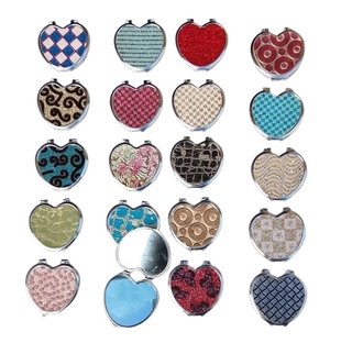 Set 12 Specchietti da Borsetta a Cuore Glitterati