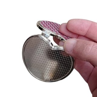 Set 12 Specchietti da Borsetta a Cuore Glitterati