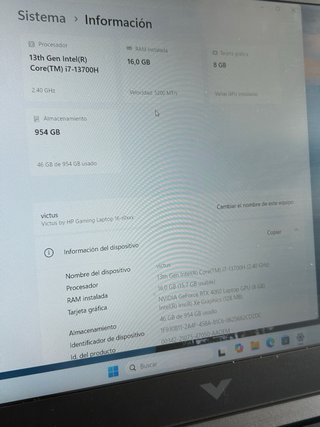 Portatil HP Victus 16