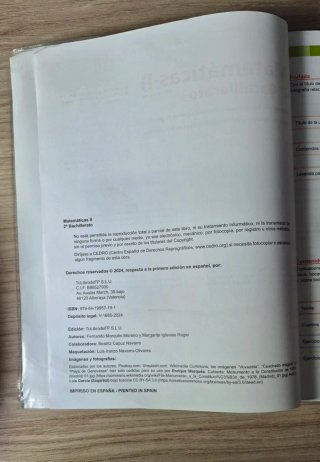 MATEMATICAS II 2º BACHILLERATO