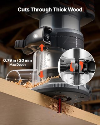 Fresatrice Legno a Batteria 18V Brushless Compatta