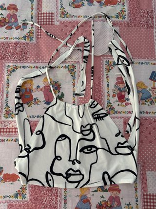 Top Shein Estampado Abstracto