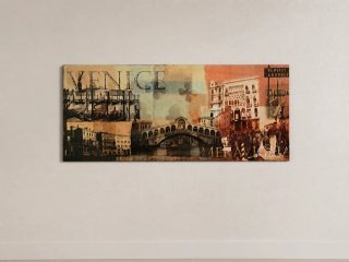 Cuadro decorativo Venecia con brillo