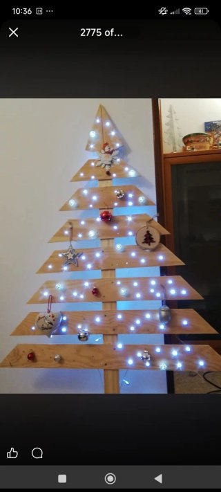 Árbol de Navidad de Madera  Hecho a mano.