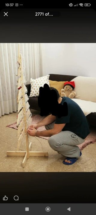 Árbol de Navidad de Madera  Hecho a mano.