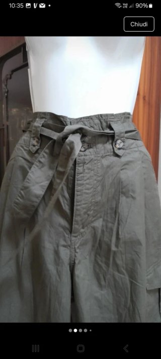 Completo Blusa e Pantaloni Cotone Verde