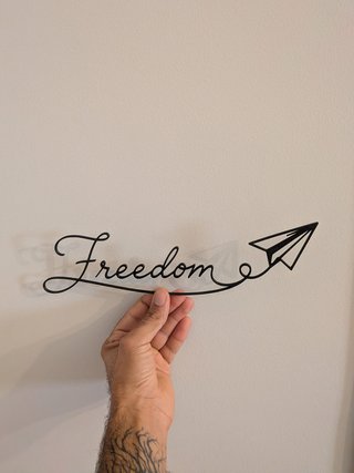 Decorazione Freedom con aeroplanino 3D
