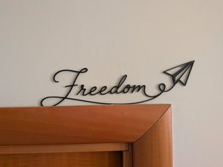 Decorazione Freedom con aeroplanino 3D