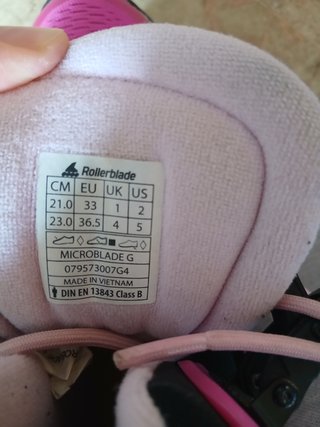 Patines Rollerblade Talla 33-36 Rosa