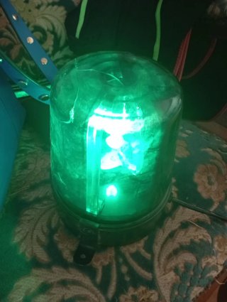 Luz verde de señalización