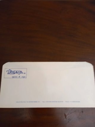 Busta vintage DIGESA  agenzia viaggi Messico