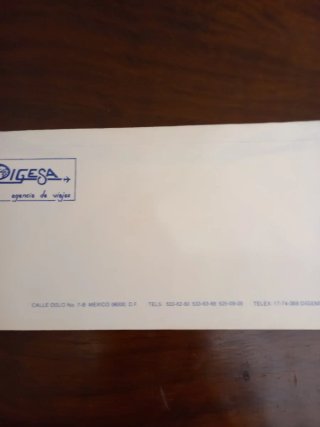 Busta vintage DIGESA  agenzia viaggi Messico