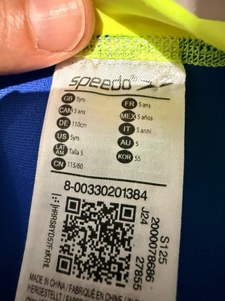 Neopreno Speedo niño 5 años