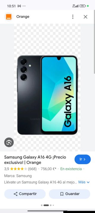 Samsung Galaxy A16 4G Negro