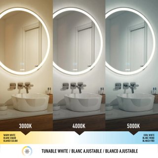 Espejo baño luz LED con desempañable