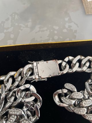 Cadena Cubana Imitación Brillante