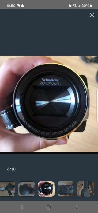 Videocámara Schneider Kreuznach Zoom Óptico 52x