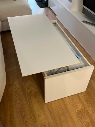 Mesa de centro blanca moderna