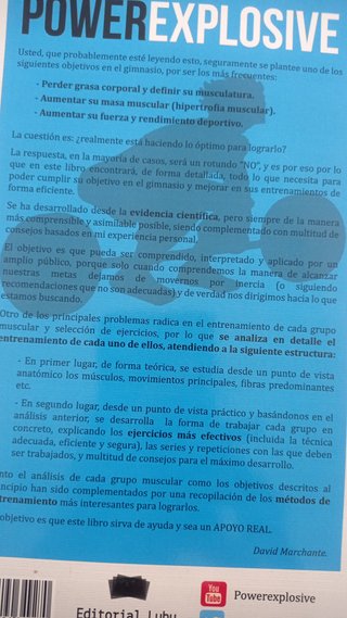 Libro Power Explosive: Entrenamiento