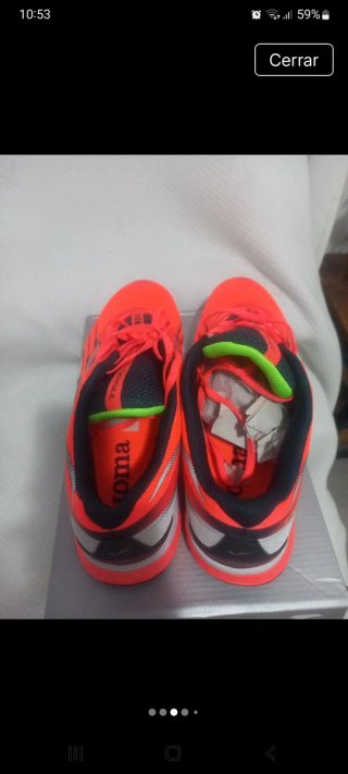 Zapatillas Joma Running Naranja y Plata