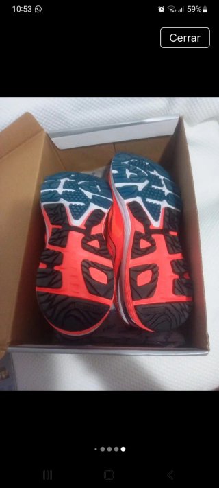 Zapatillas Joma Running Naranja y Plata