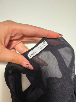 Body Bershka Negro Talla S