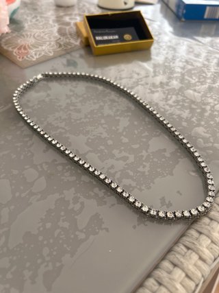 Cadena cubana con circonitas