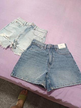 Pantalón corto Mom vaquero