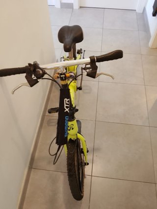 Bicicleta plegable color verde