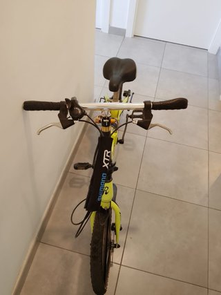 Bicicleta plegable color verde