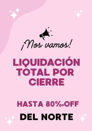 LIQUIDACIÓN TIENDA ROPA HOMBRE Y MUJER