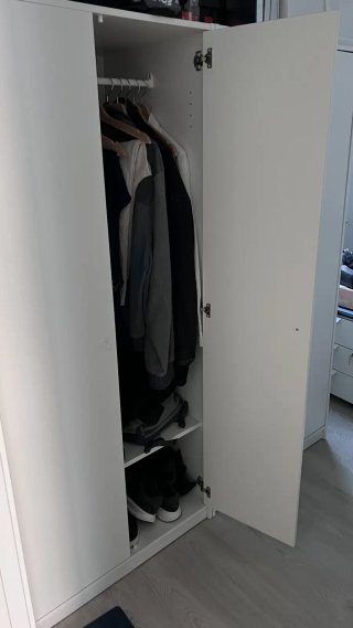 Lote 2 armarios IKEA KLEPPSTAD blancos