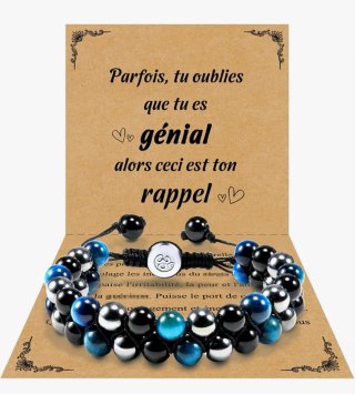 Bracciale da uomo con pietre