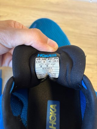 Zapatillas Hoka Bondi 8 Azul/Amarillo