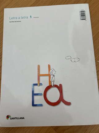 Letra a letra, 1 Primaria cartilla de lectura