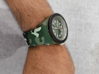 Orologio Yong Xin mimetico verde – Batteria nuova