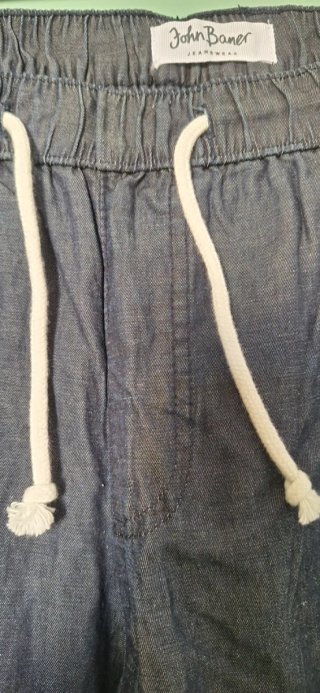 Pantaloni John Baner misto lino blu