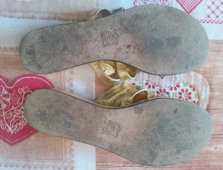 Infradito oro donna