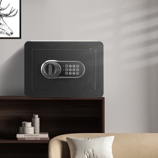 Cassaforte Domestica con Codici e Chiavi LED Nera