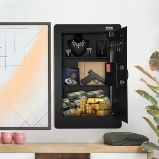 Cassaforte da Muro con Impronta Digitale e LED